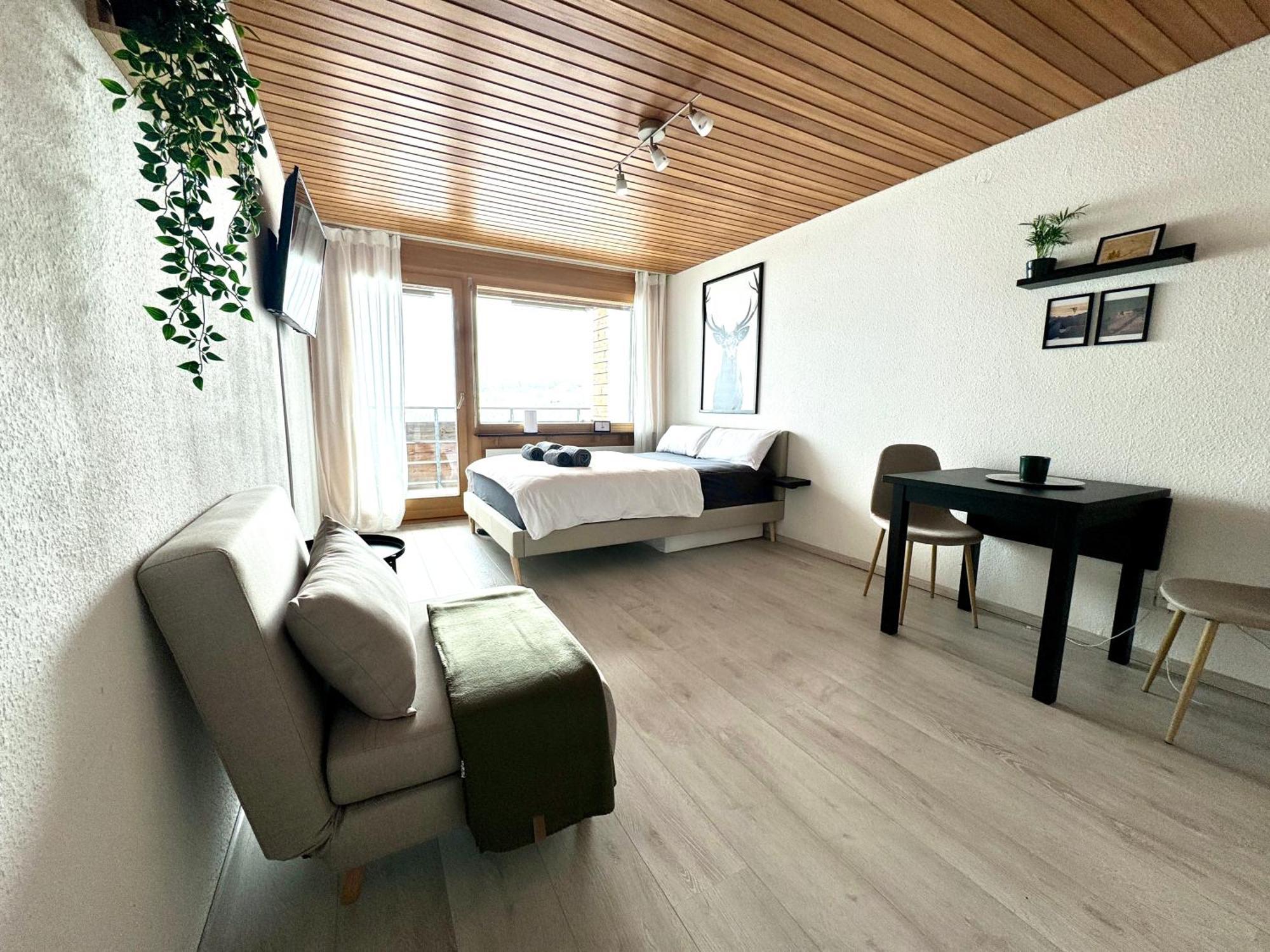 Studio Mit See- Und Bergblick Laax Exteriér fotografie