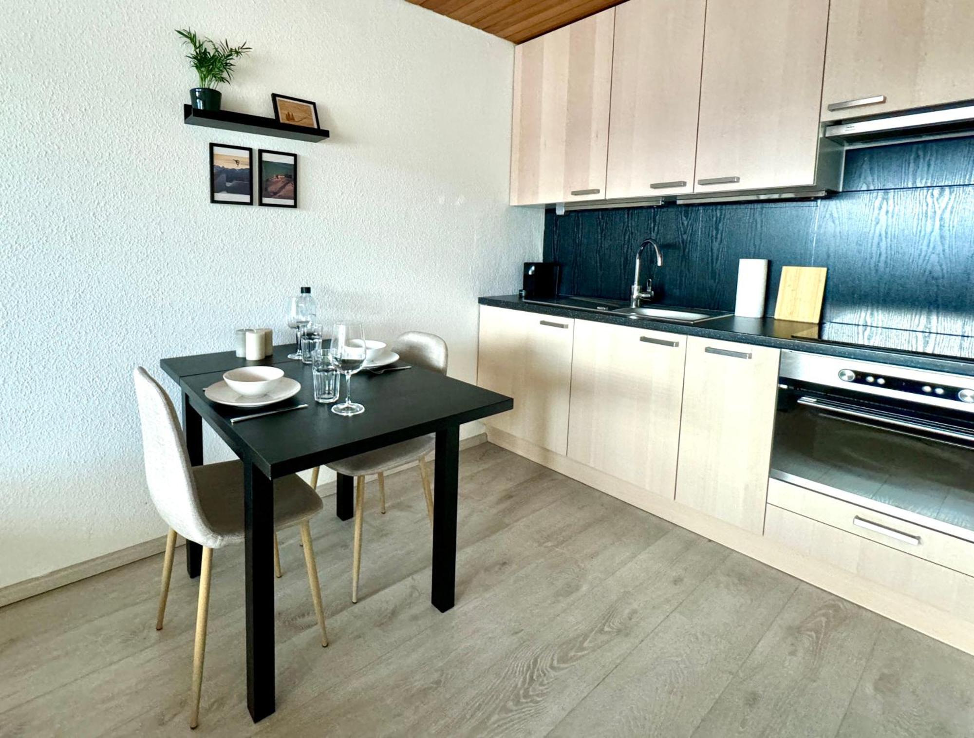Studio Mit See- Und Bergblick Laax Exteriér fotografie